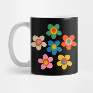 Whimsical Maisie Flowers Cute Simple Colorful Floral Mug